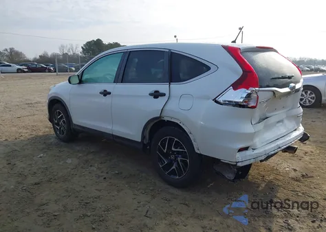 2016 Honda Cr-V Se from USA, damaged, VIN 5J6RM4H48GL100389